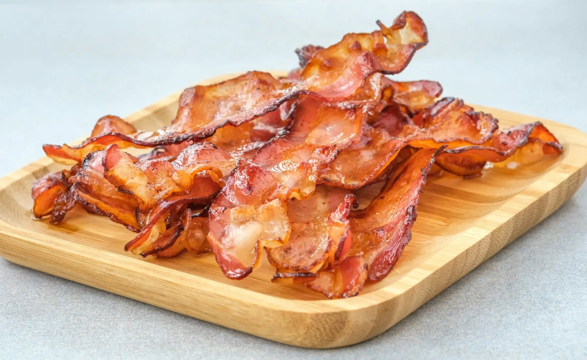 Krispigt bacon i airfryer