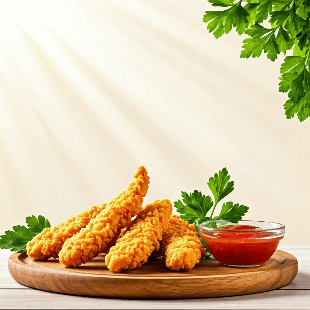 Kycklingstrimlor i airfryer med krispig yta